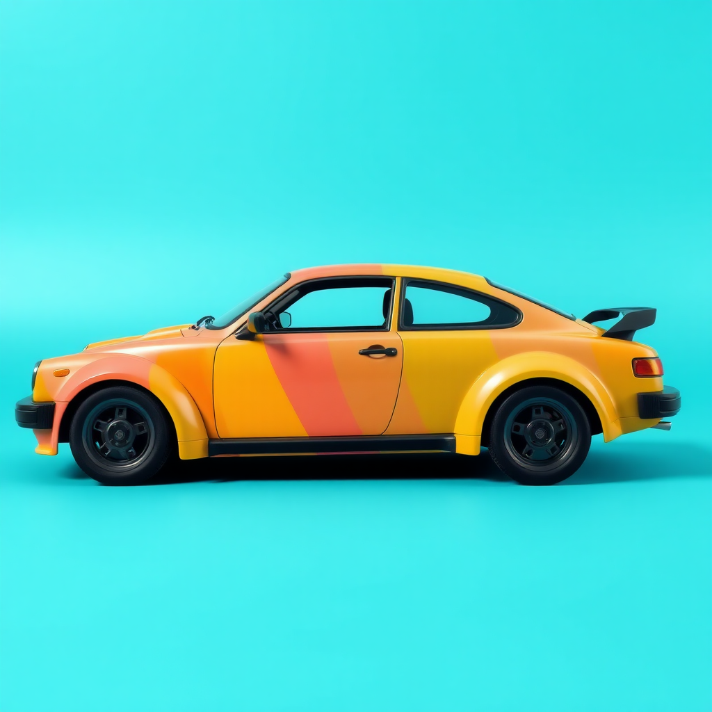 a colorful car