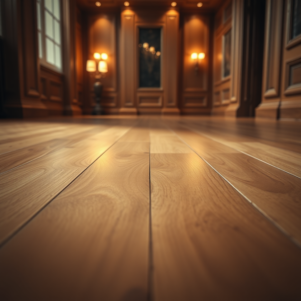 UHD, 4K, {close up of an elegant laminated wooden floor}, dramatic lighting, high contrast, 35mm, lateral upper perspective view, professional, epic, highly detailed